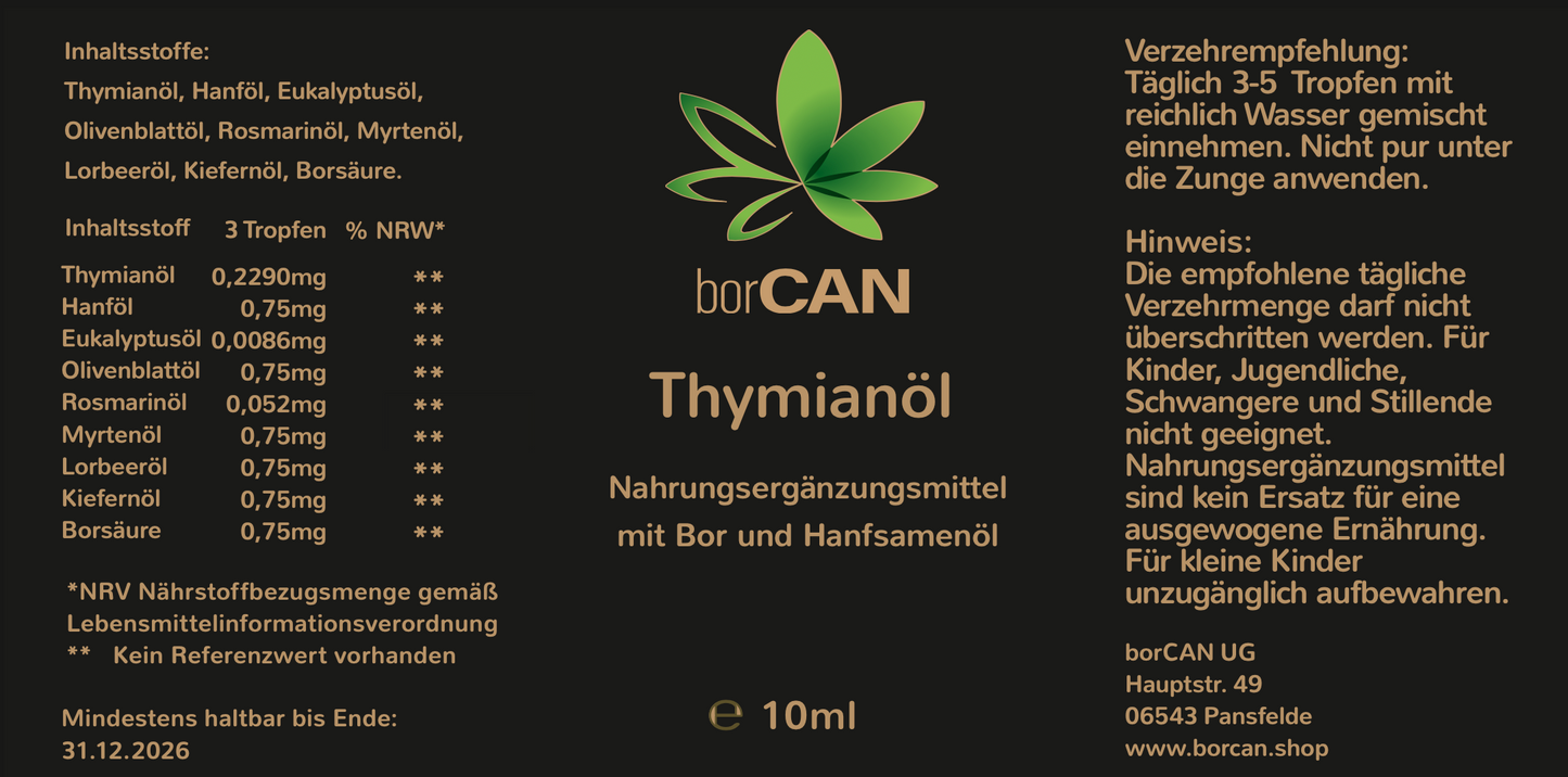 Thymian-Öl mit borCAN-Complex