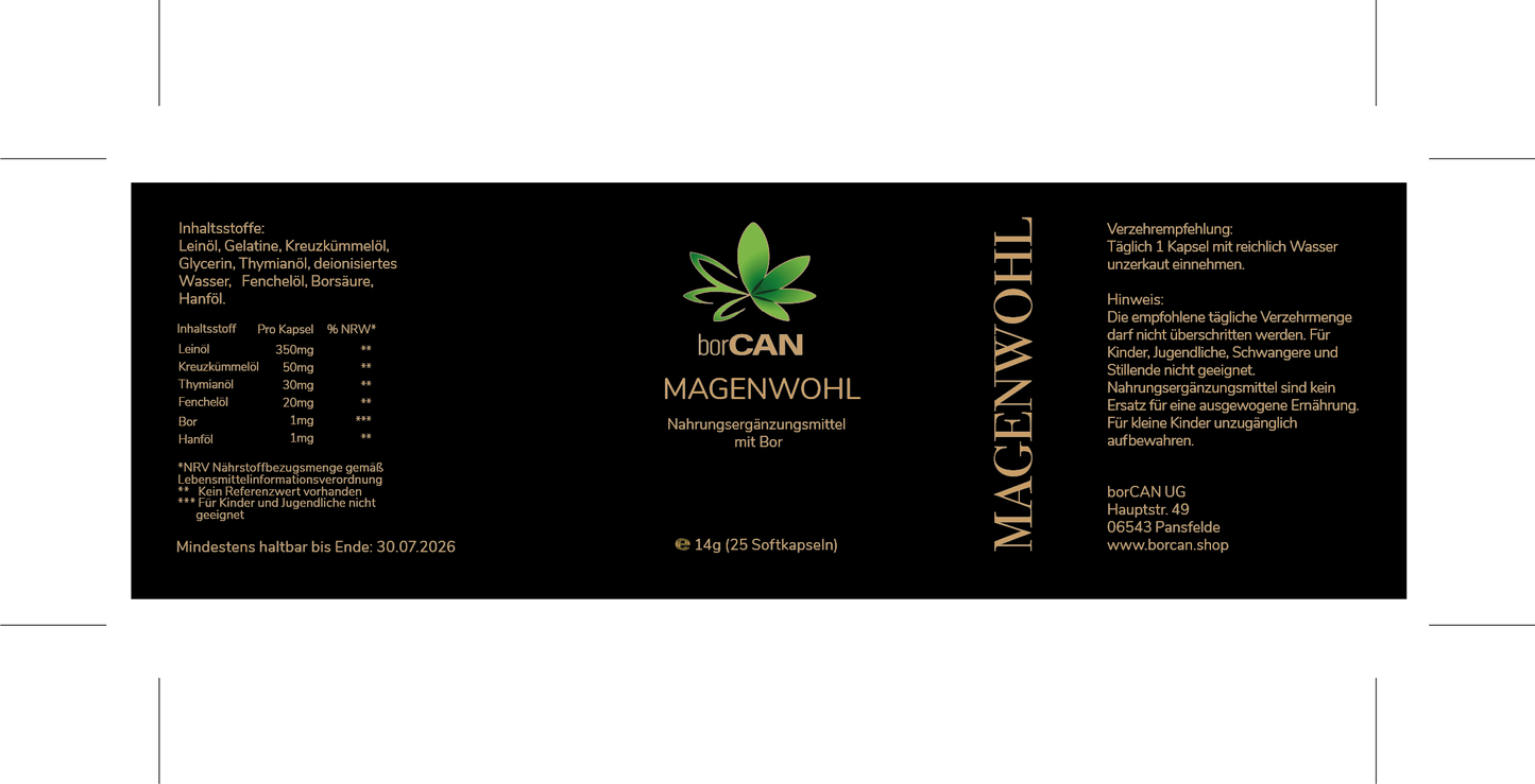 Magenwohl mit borCAN-Complex