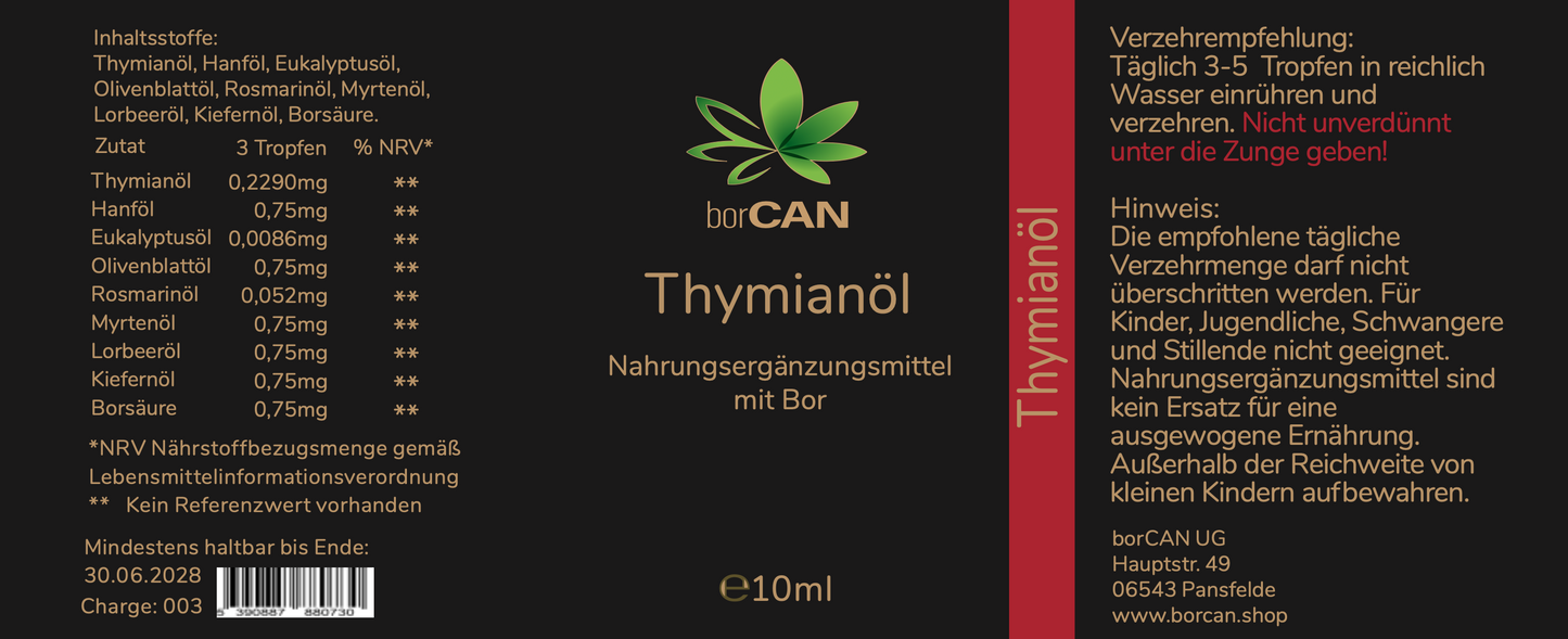 Thymian-Öl mit borCAN-Complex