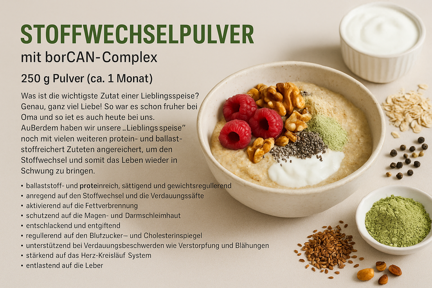 Stoffwechselpulver mit borCAN Complex