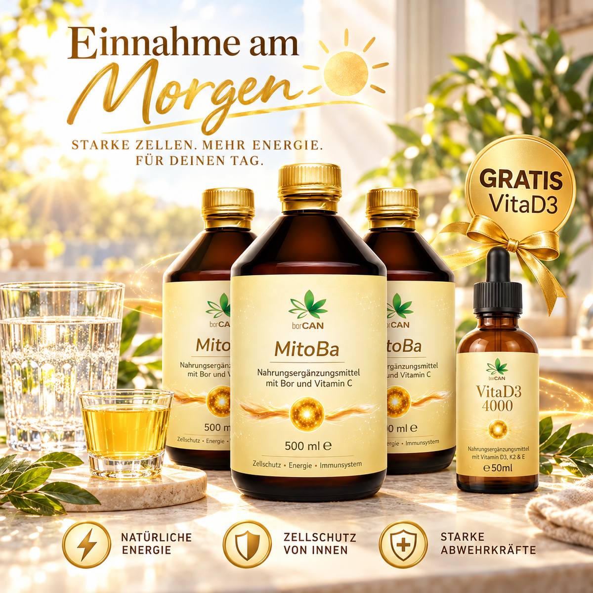 Angebot: 3er MitoBa + VitaD3 -4000