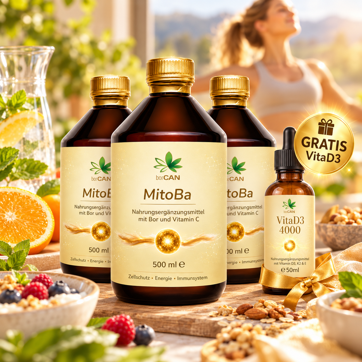 Angebot: 3er MitoBa + VitaD3 -4000